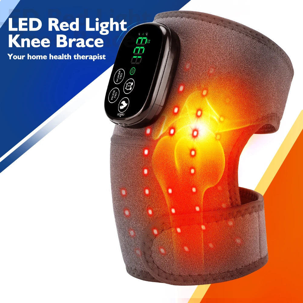 Hailicare Heated Knee Wrap With Red Light And Cordless Massager
