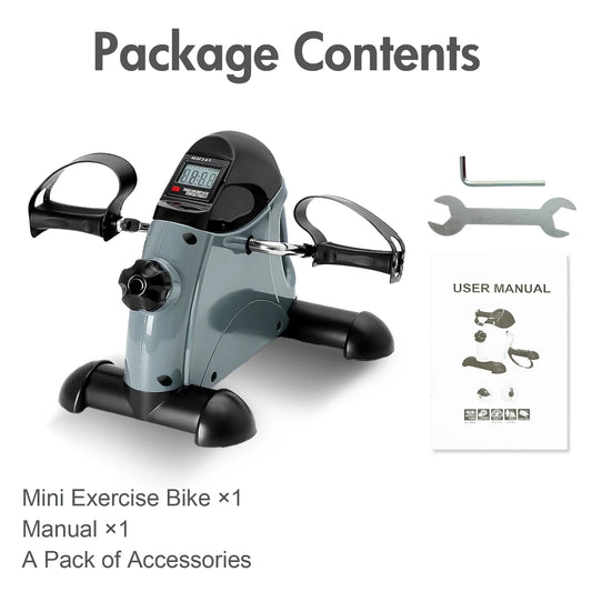 Mini Under Desk Pedal Exerciser With Digital Display For Home