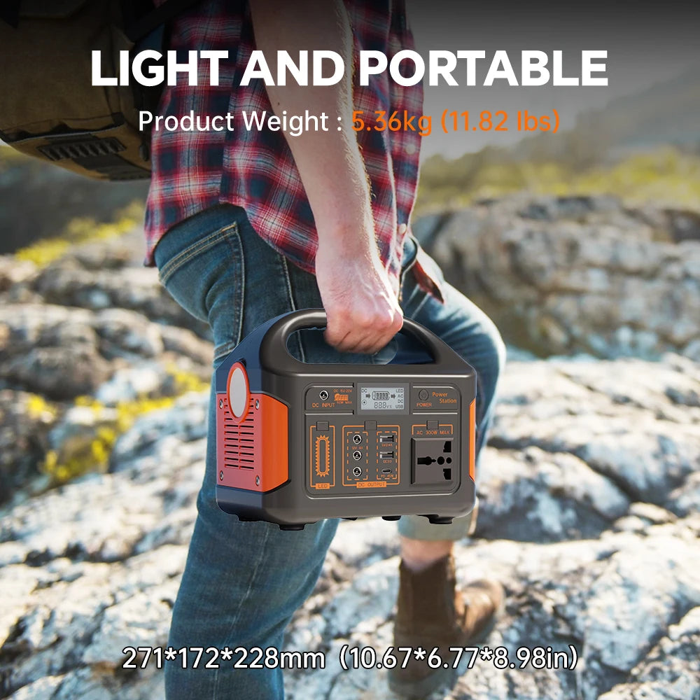 GaiaRay 500W Portable Solar Power Station With LiFePO4 Battery